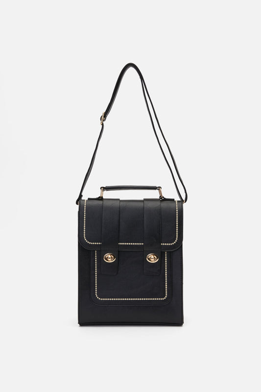 Princess Highway - Black 2 Way Satchel - black