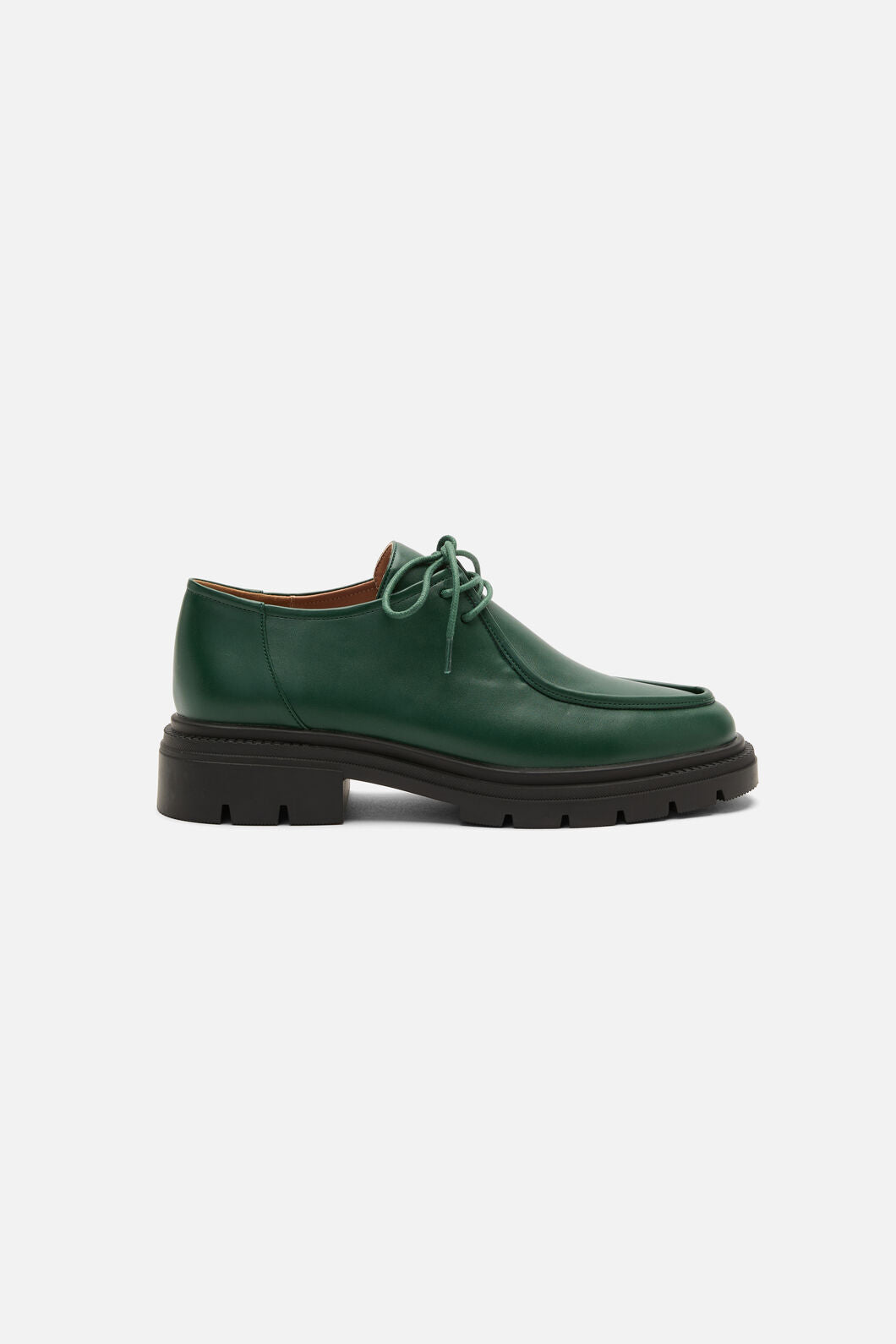 Princess Highway - Dark Green Lace Up Brogue - dark-green