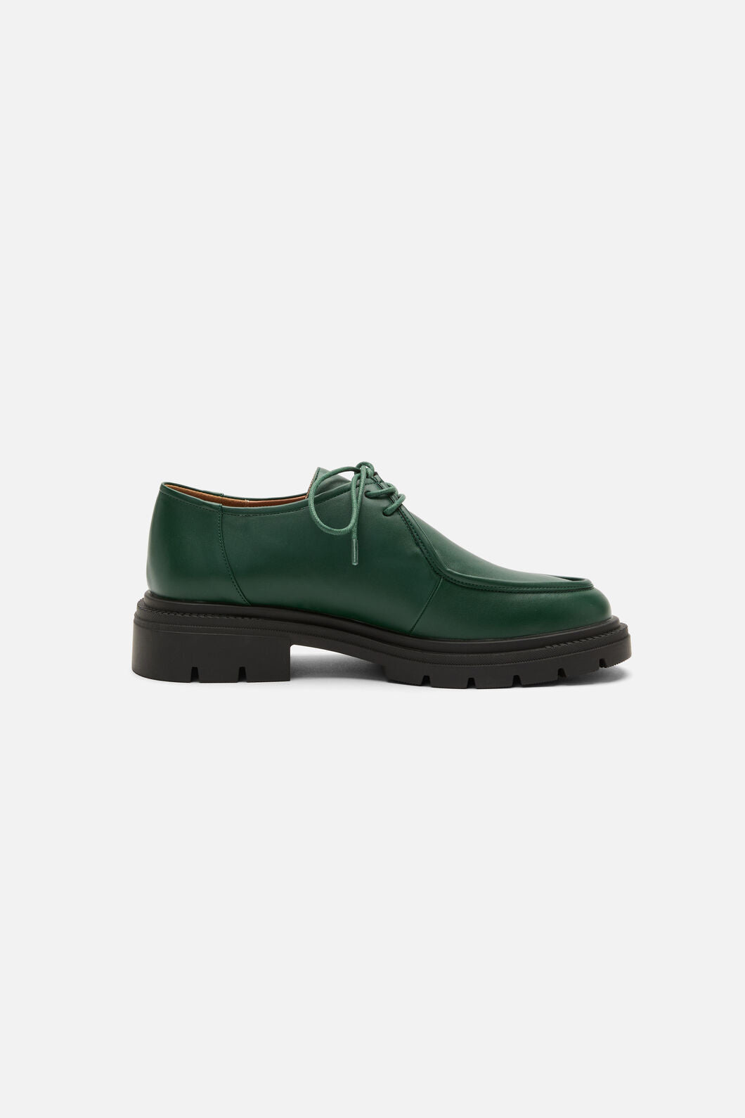 Princess Highway - Dark Green Lace Up Brogue - dark-green