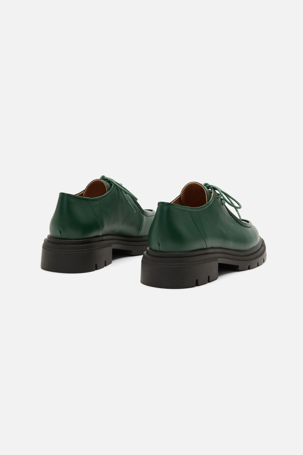 Princess Highway - Dark Green Lace Up Brogue - dark-green