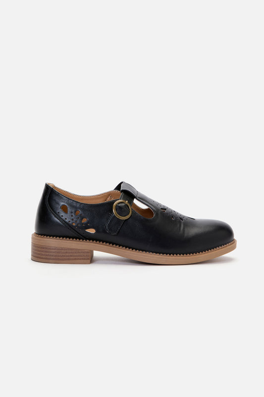Princess Highway - Black Cut Out Shoe - black