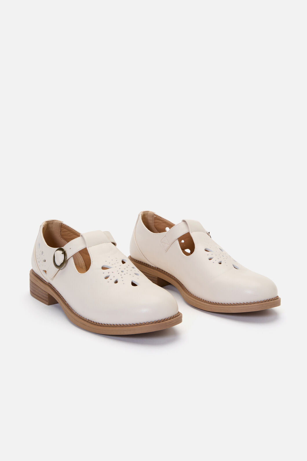 Princess Highway - Cream Cut Out Shoe - cream