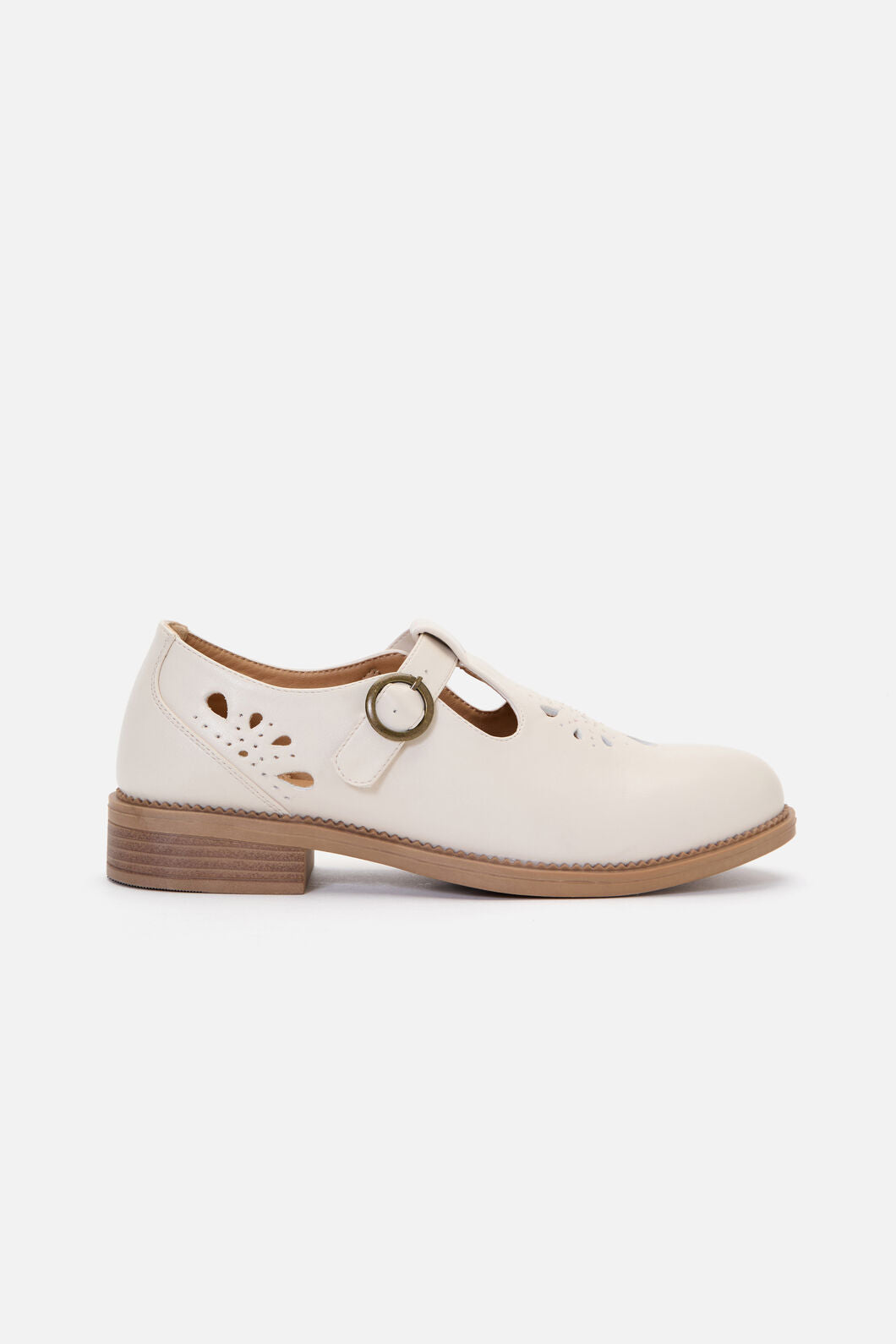 Princess Highway - Cream Cut Out Shoe - cream