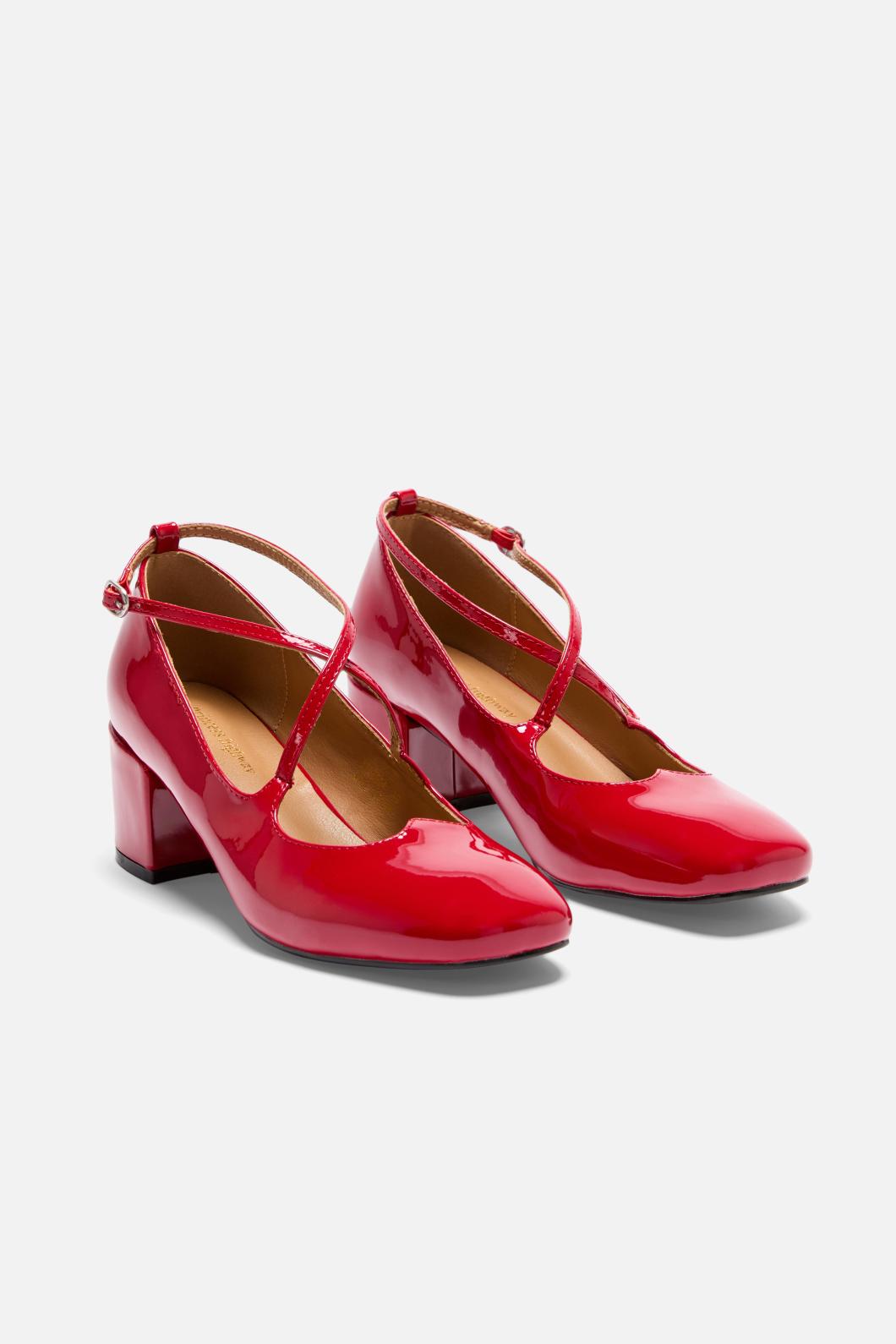 Princess Highway - Red Heart Mary Jane - red