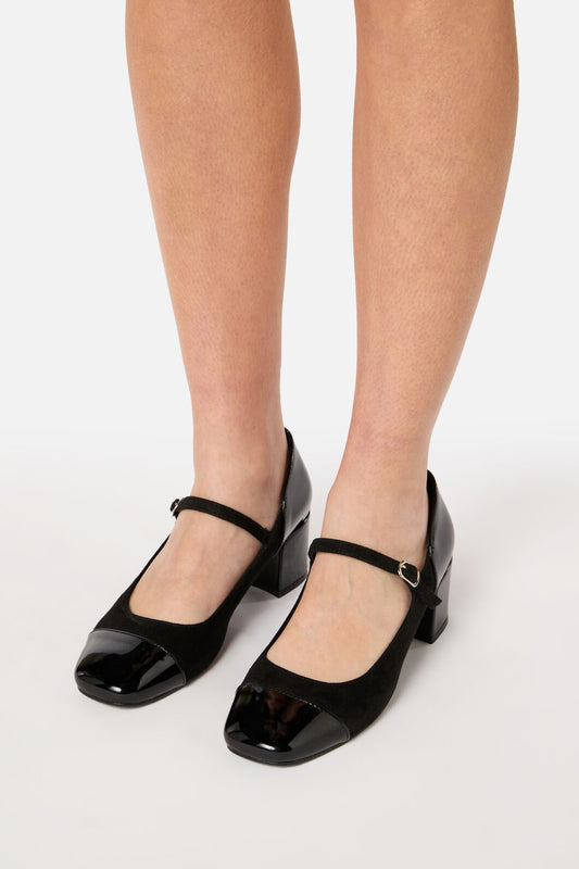 Princess Highway - Black Two Fabric Mary Jane - black