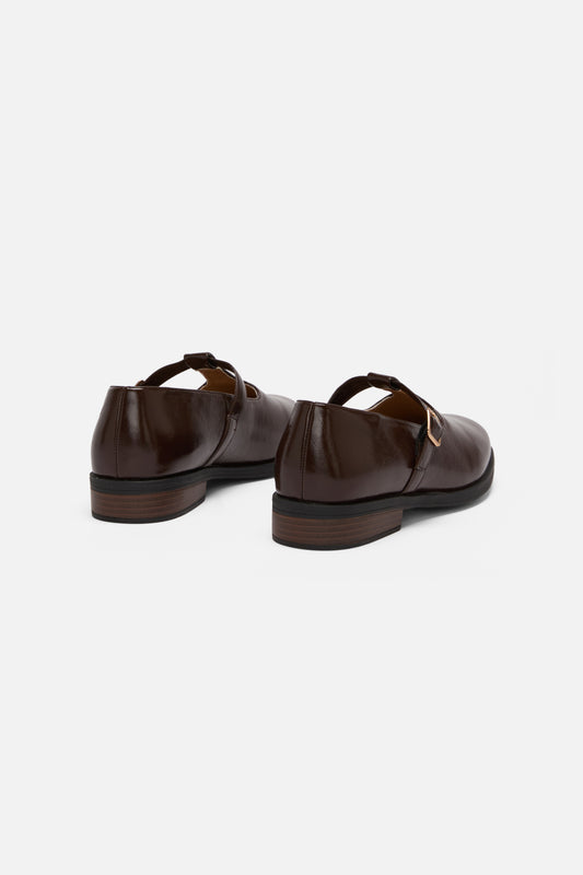 Princess Highway - Chocolate T Bar Shoe - chocolate