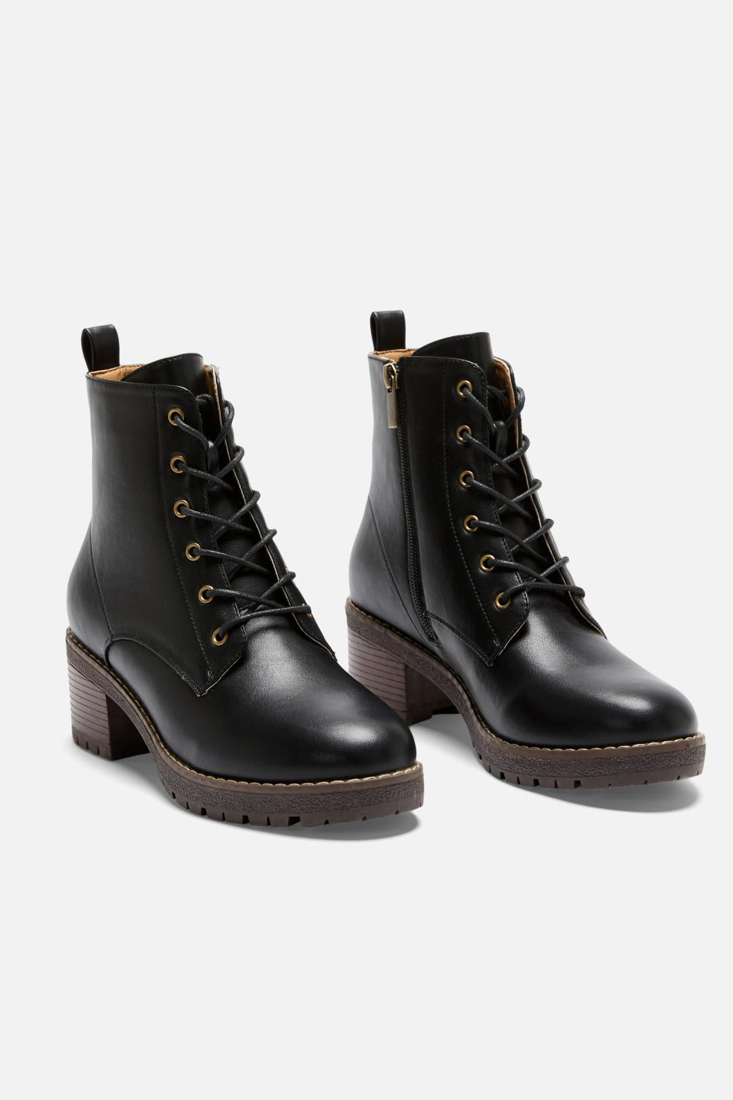 Princess Highway - Black Lace Up Boot - black