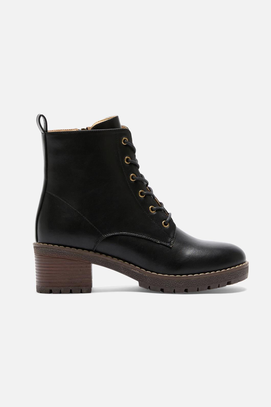 Princess Highway - Black Lace Up Boot - black