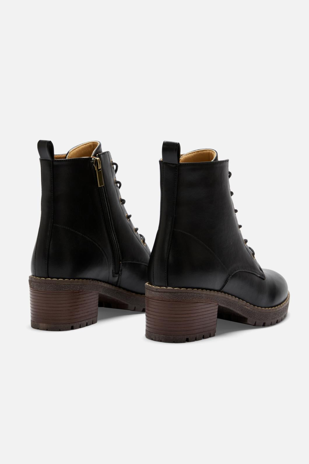Princess Highway - Black Lace Up Boot - black
