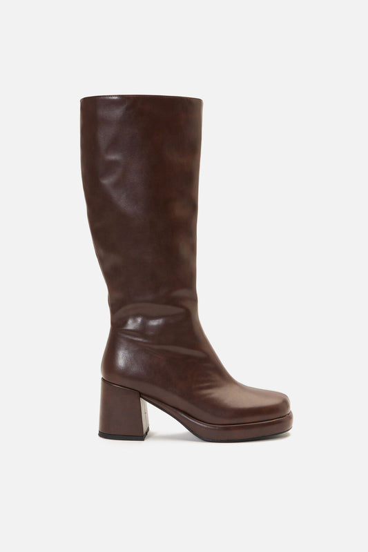 Princess Highway - Chocolate Knee High Boot - chocolate