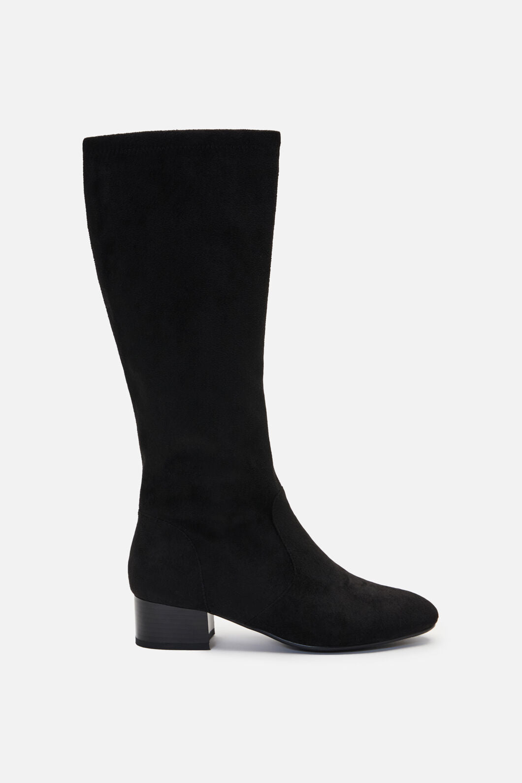 Princess Highway - Knee High Faux Suede Boot - black