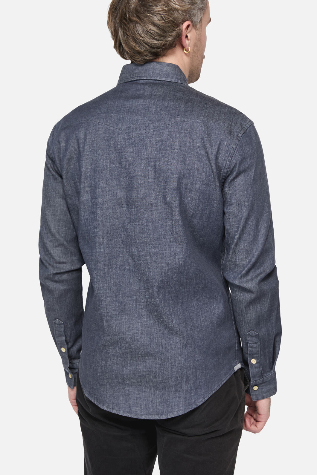 Revival - Hidden Western Shirt - denim