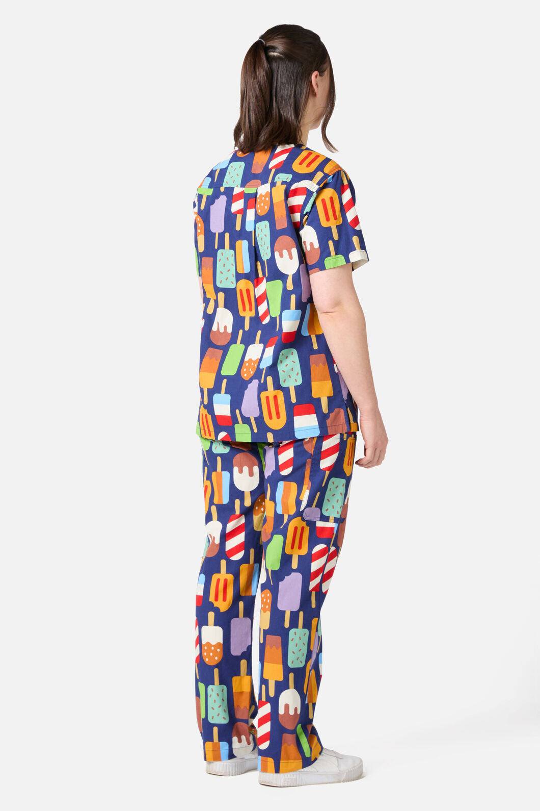 Scrubs With Love - Summer Treats Scrub Set - navy