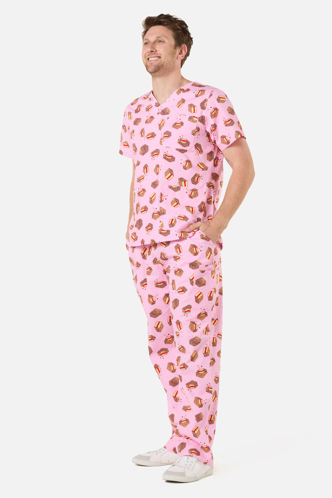 Scrubs With Love - LAMINGTON SCRUB SET - pink