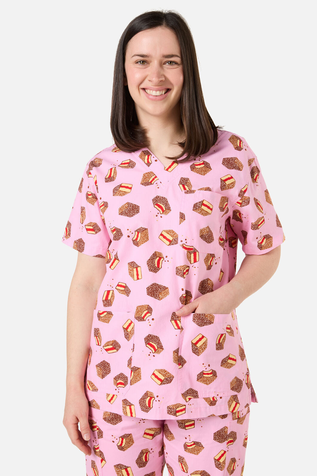 Scrubs With Love - LAMINGTON SCRUB SET - pink