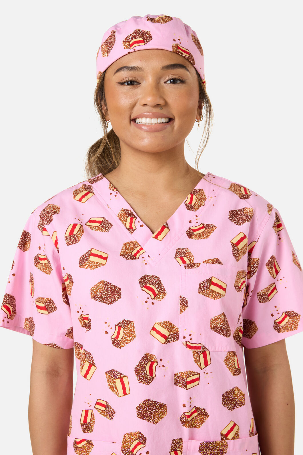 Scrubs With Love - LAMINGTON SCRUB HAT - pink