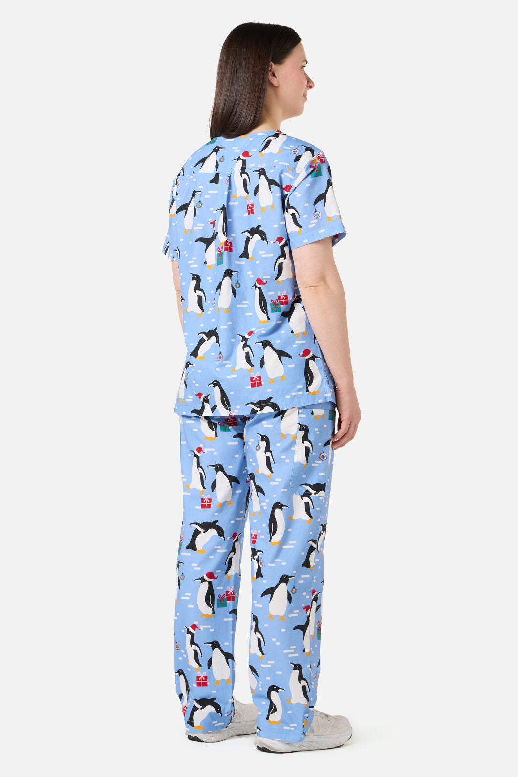Scrubs With Love - NORTH POLE SCRUB SET - blue