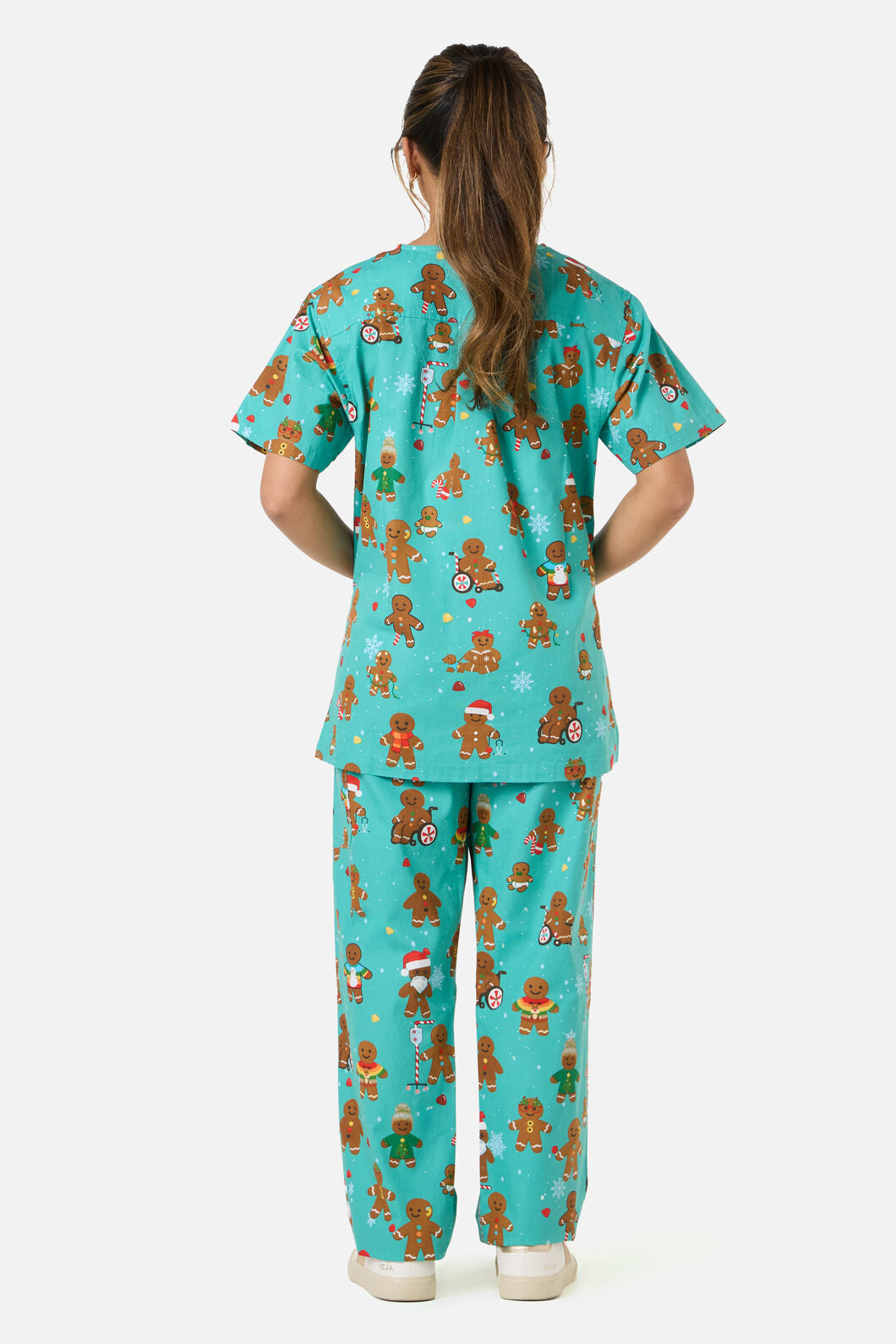 Scrubs With Love - GINGERBREAD SCRUB SET - teal