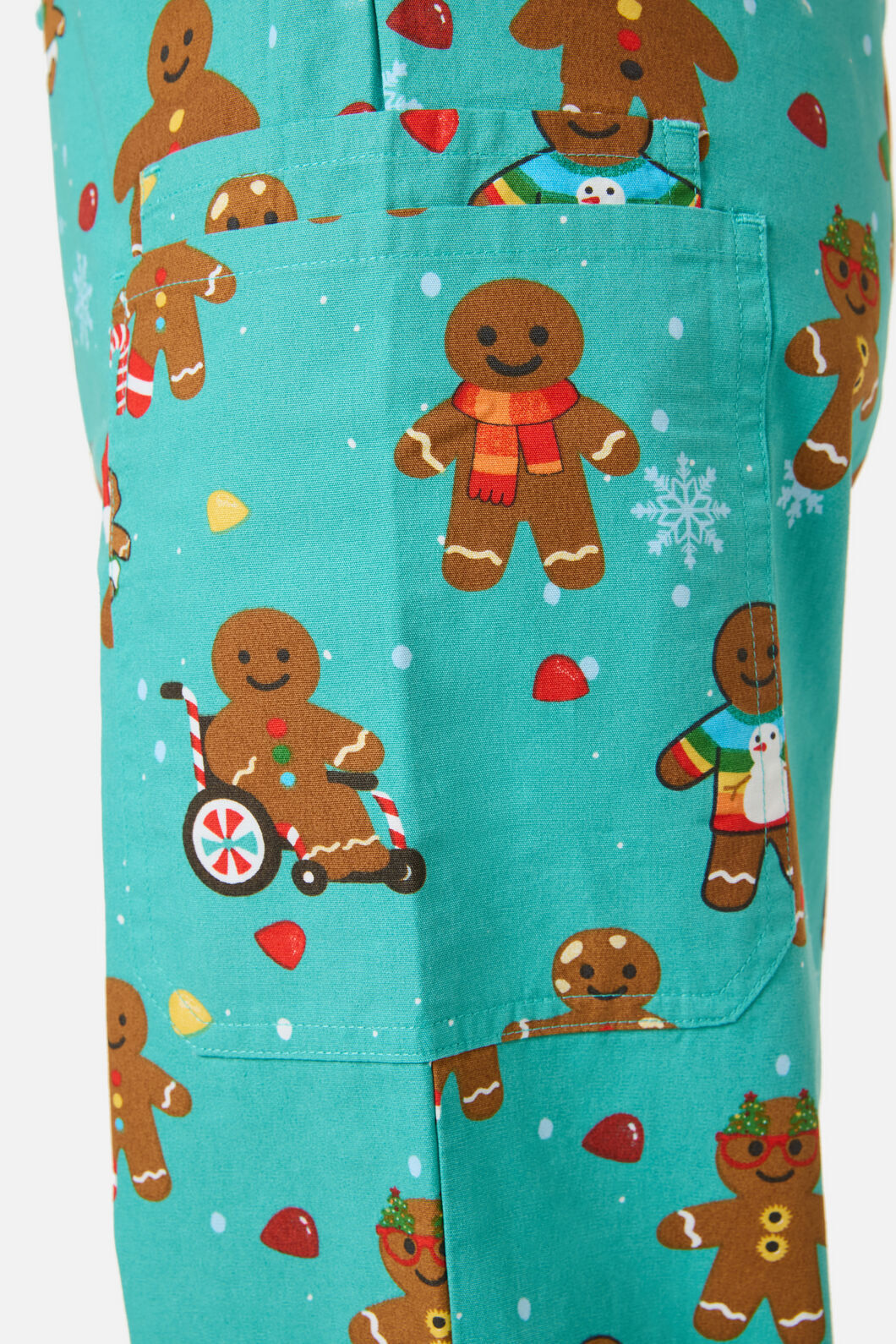 Scrubs With Love - GINGERBREAD SCRUB SET - teal
