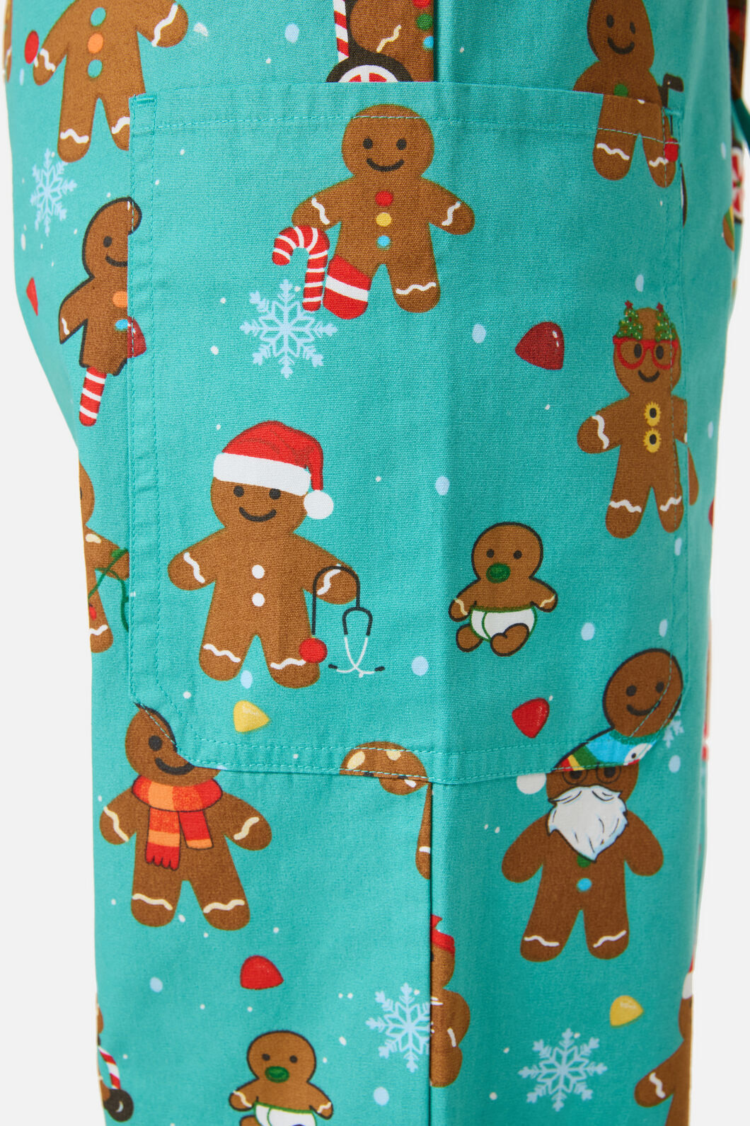 Scrubs With Love - GINGERBREAD SCRUB SET - teal