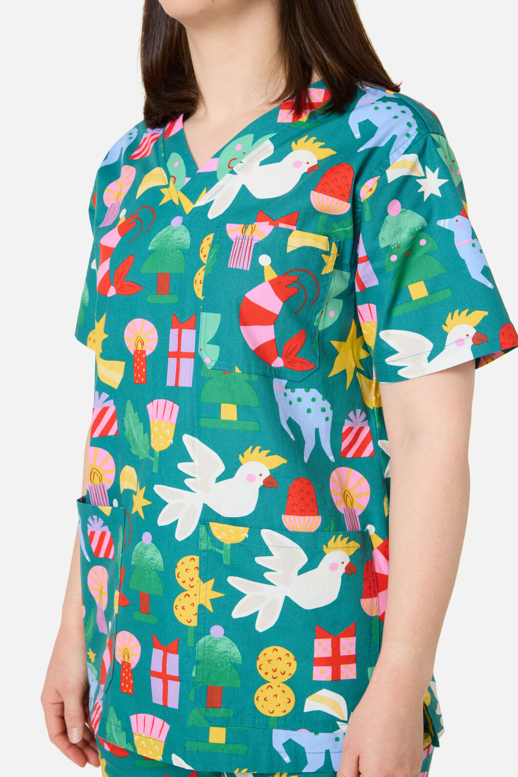 Scrubs With Love - WATTLE & WONDER SCRUB SET - green