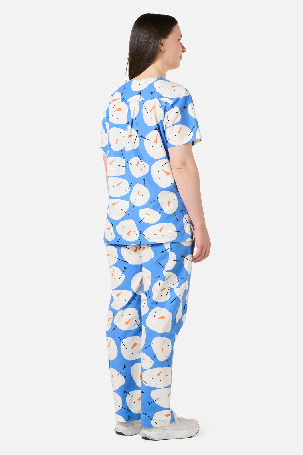 Scrubs With Love - SNOWMAN SCRUB SET - blue