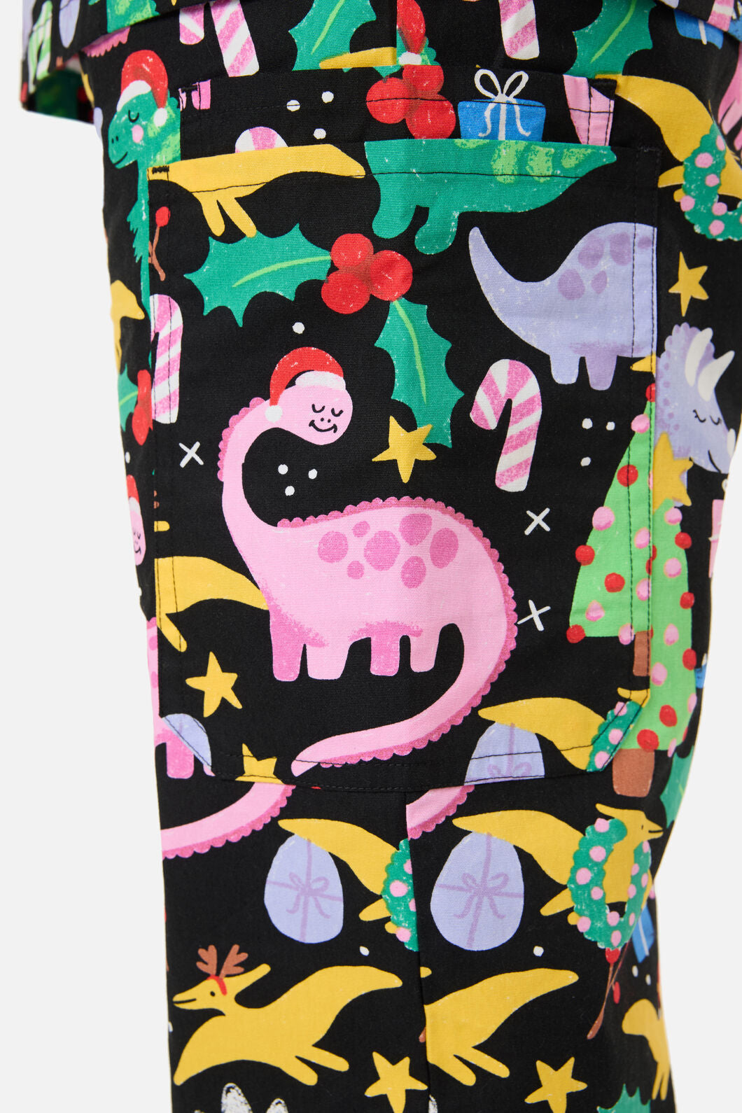 Scrubs With Love - CHRISTMAS DINO'S SCRUB SET - black