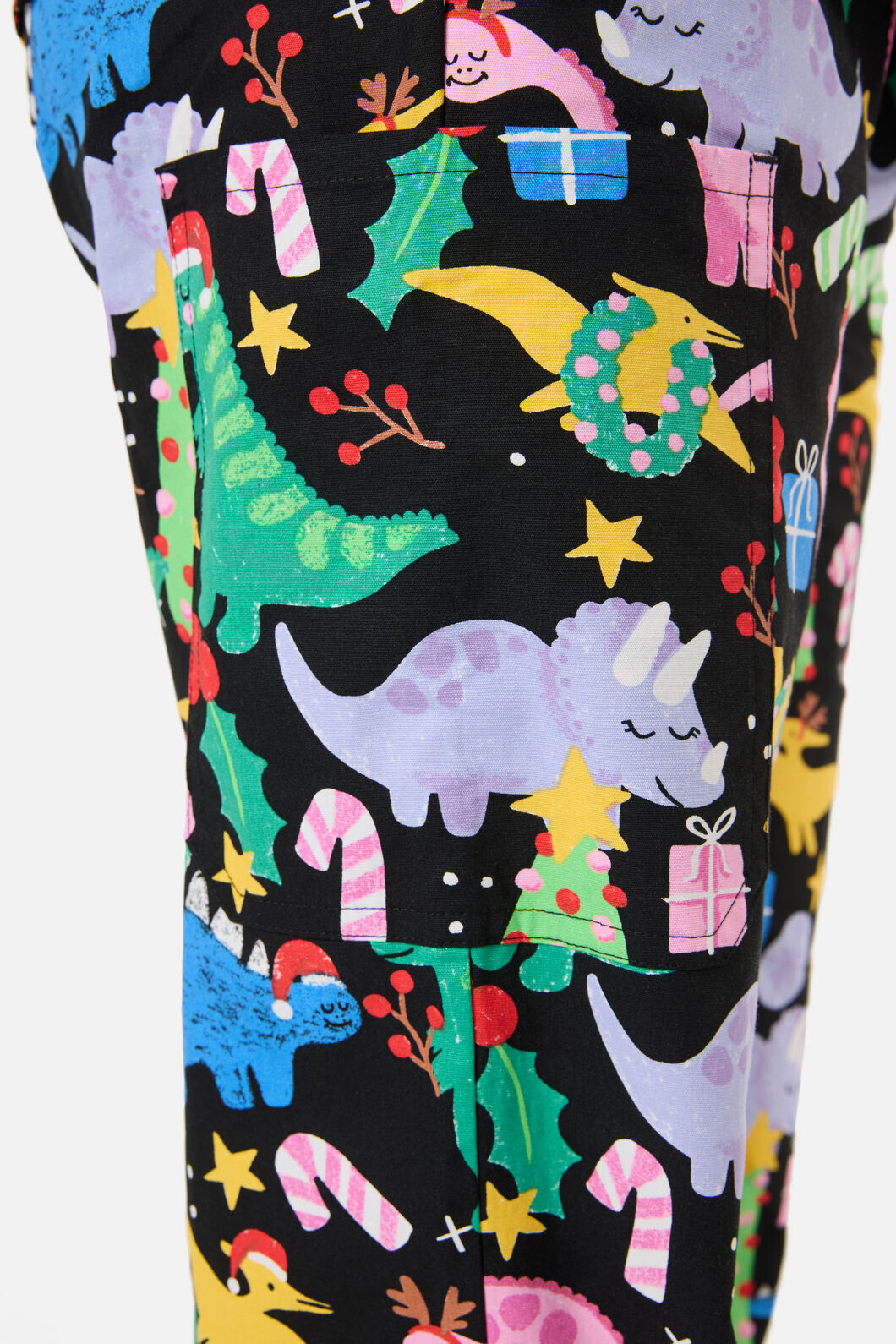 Scrubs With Love - CHRISTMAS DINO'S SCRUB SET - black