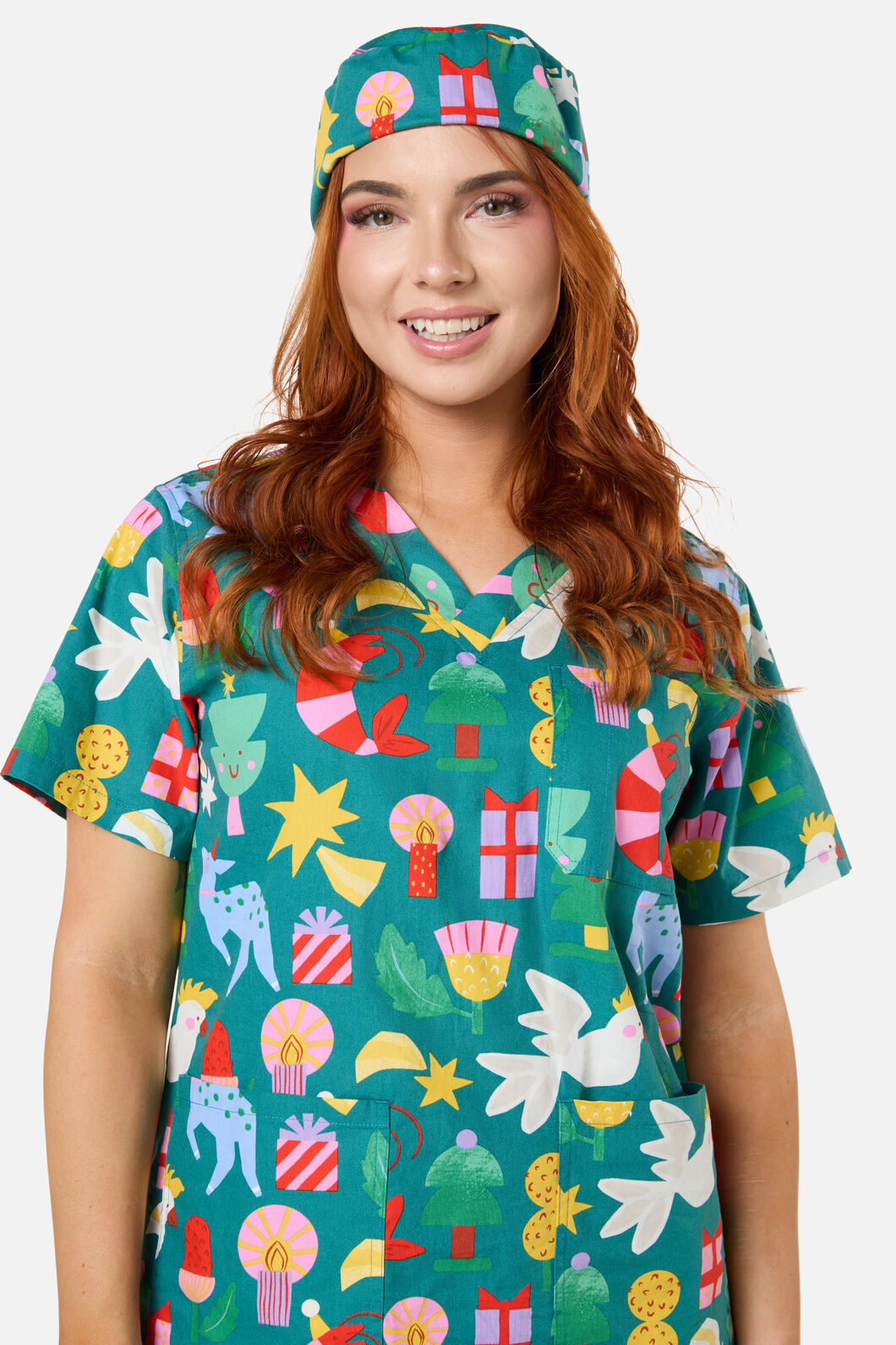 Scrubs With Love - WATTLE & WONDER SCRUB HAT - green