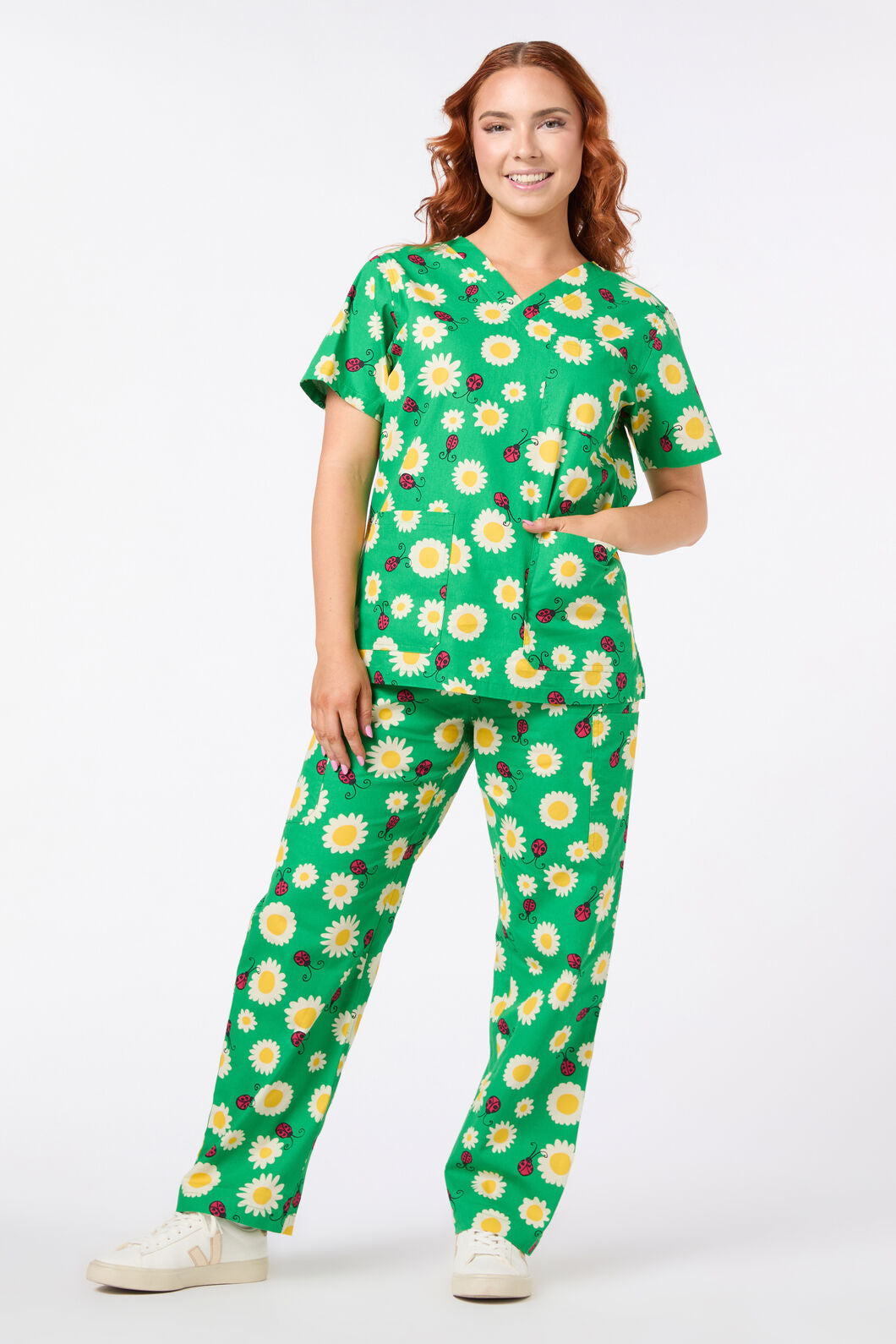 Scrubs With Love - Daisy Ladybird scrub set - green
