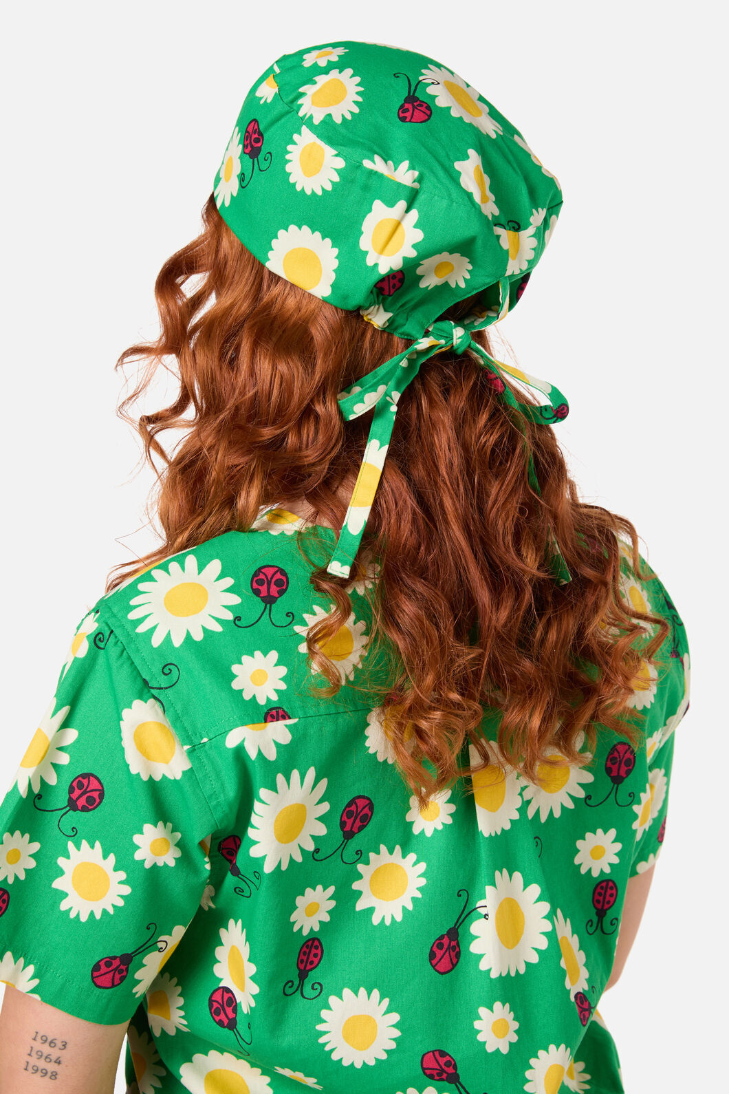 Scrubs With Love - Daisy Ladybird scrub hat - green