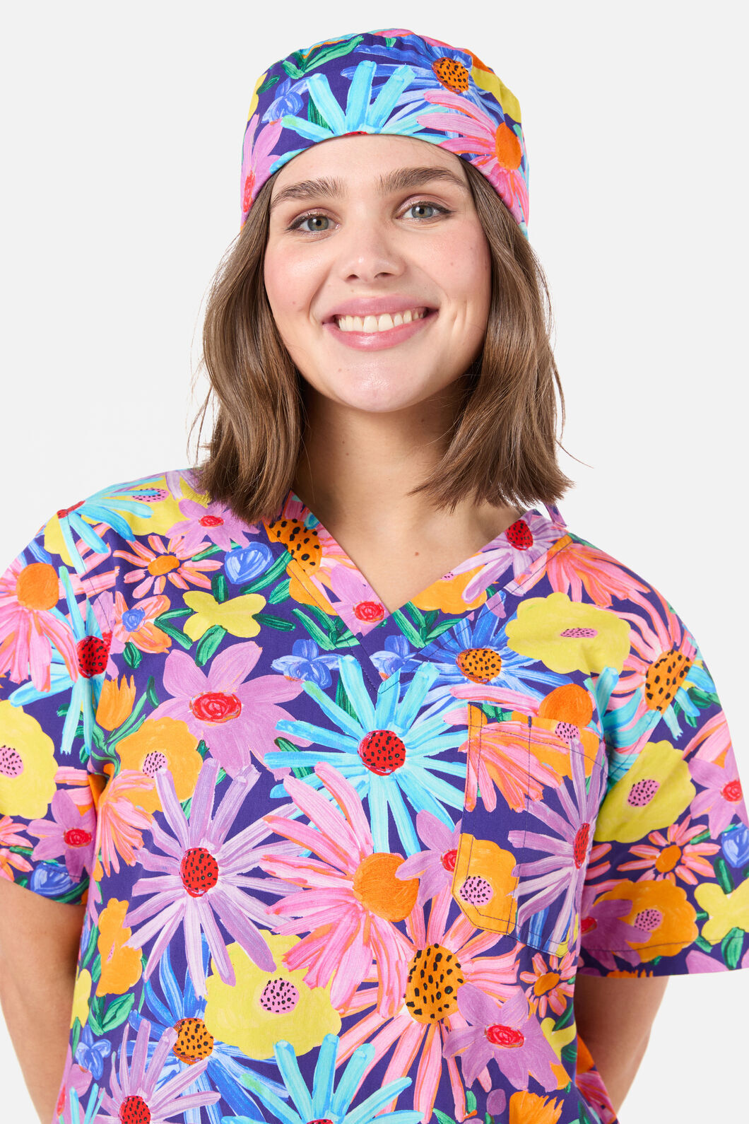 Scrubs With Love - Botanica Scrub hat - navy