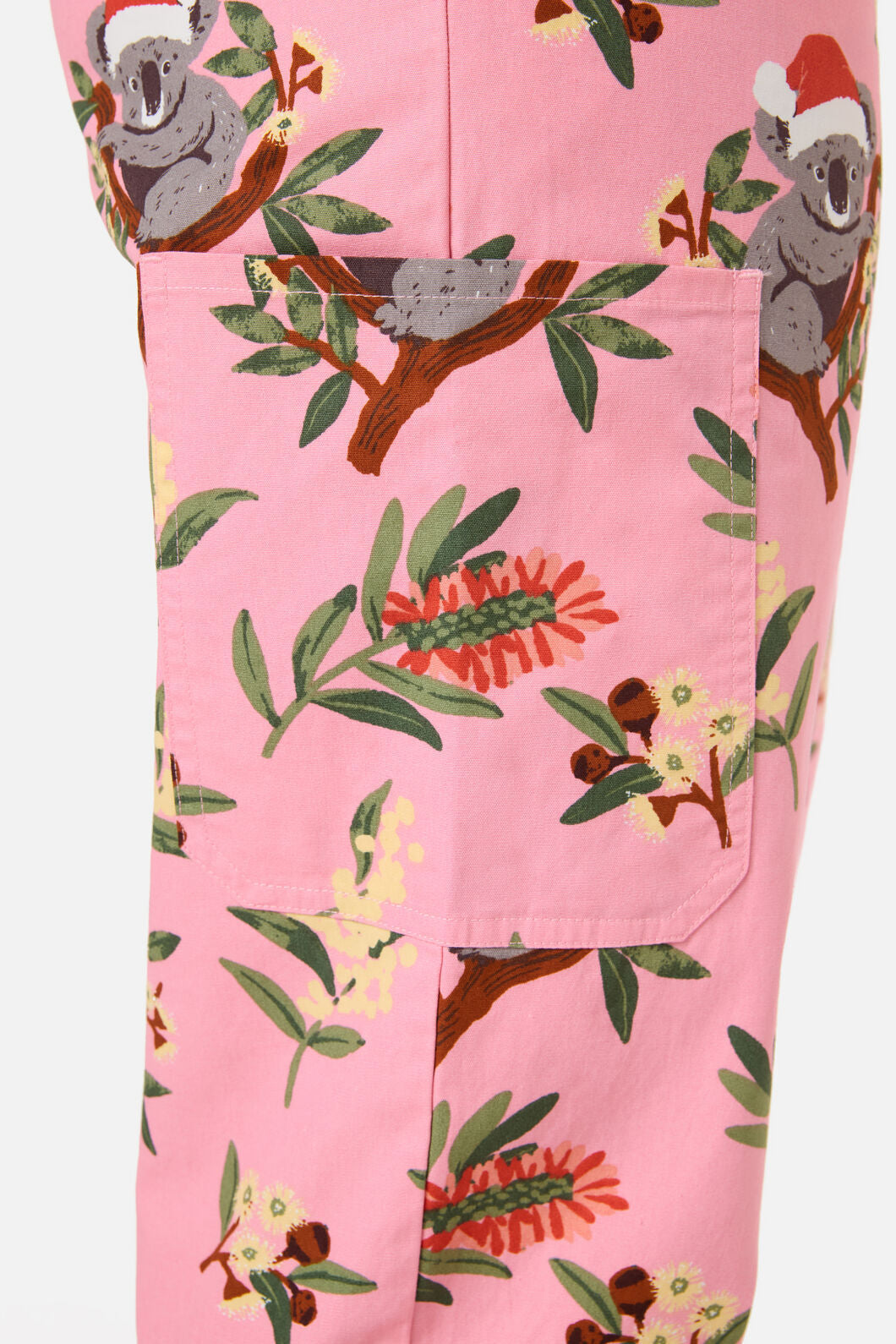 Scrubs With Love - CHRISTMAS KOALA PINK SCRUB SET - pink