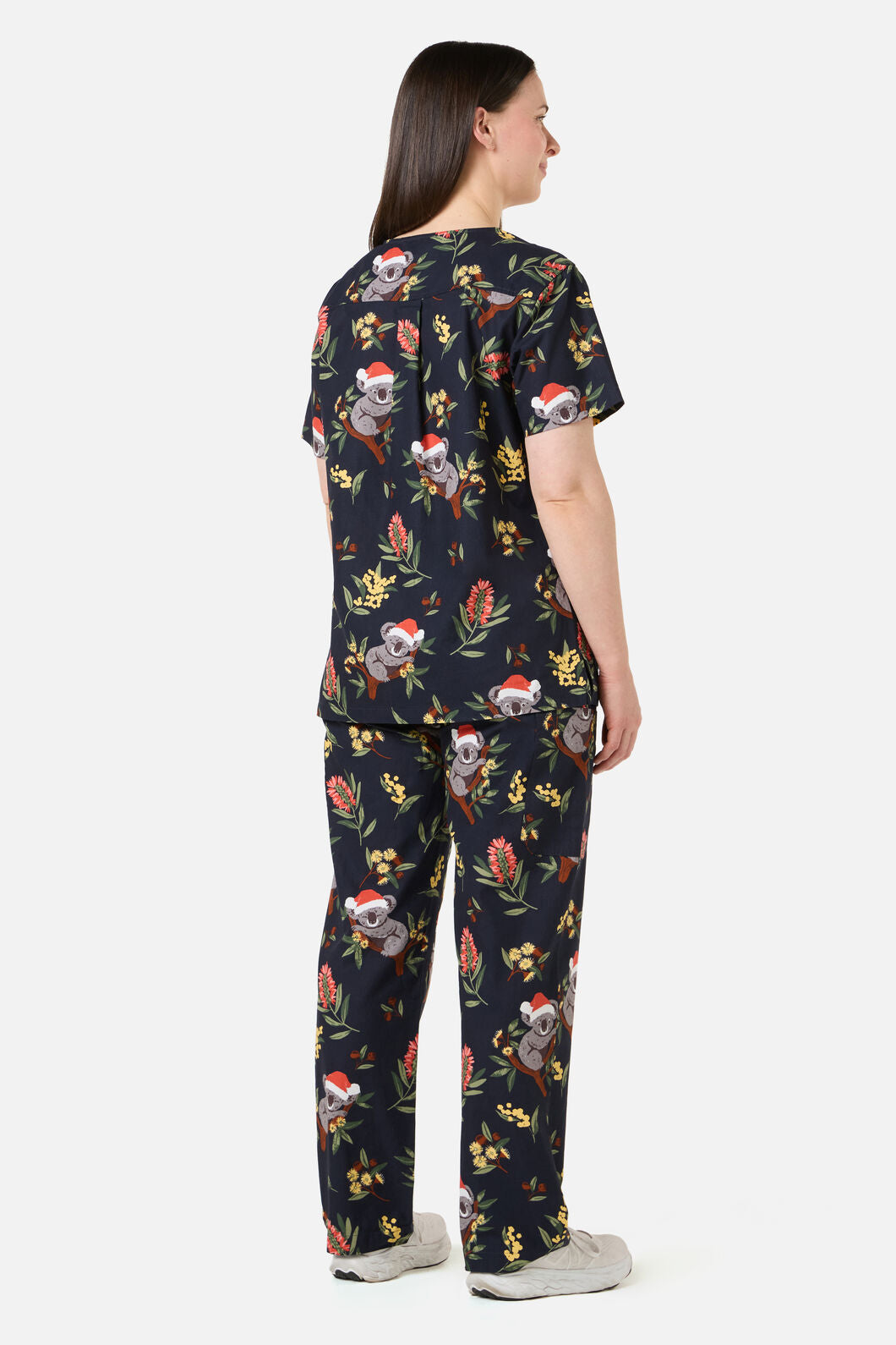 Scrubs With Love - CHRISTMAS KOALA NAVY SCRUB SET - navy