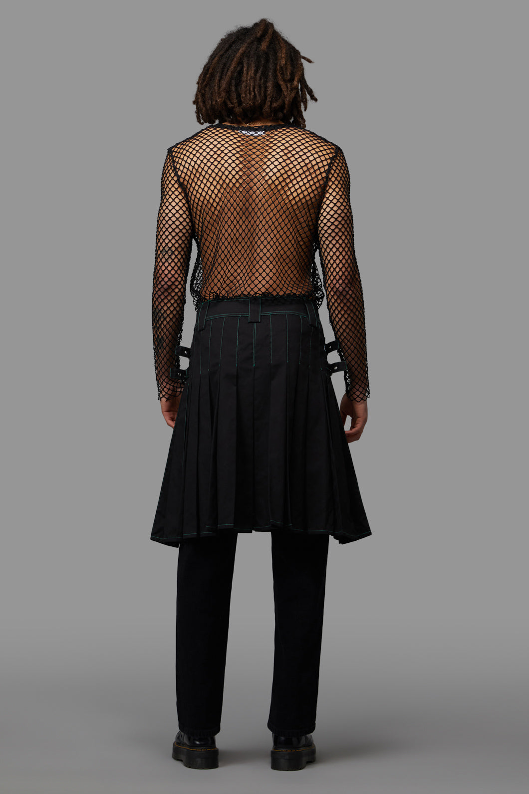 Black Friday - Venom Cargo Skirt - black-green