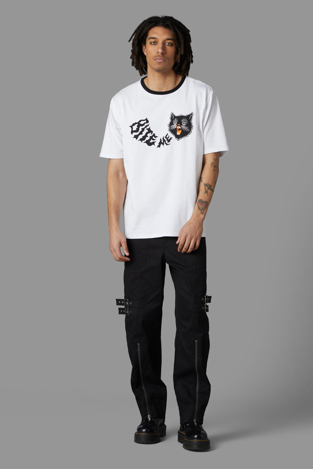 Black Friday - Bite Me Unisex Tee - white
