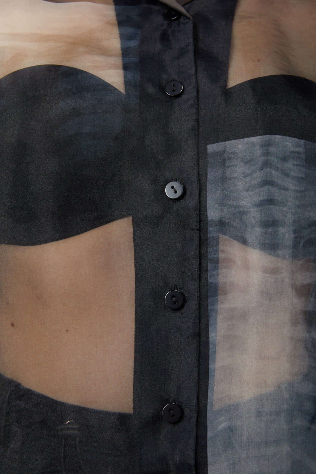 Black Friday - X-Ray Print Blouse - black