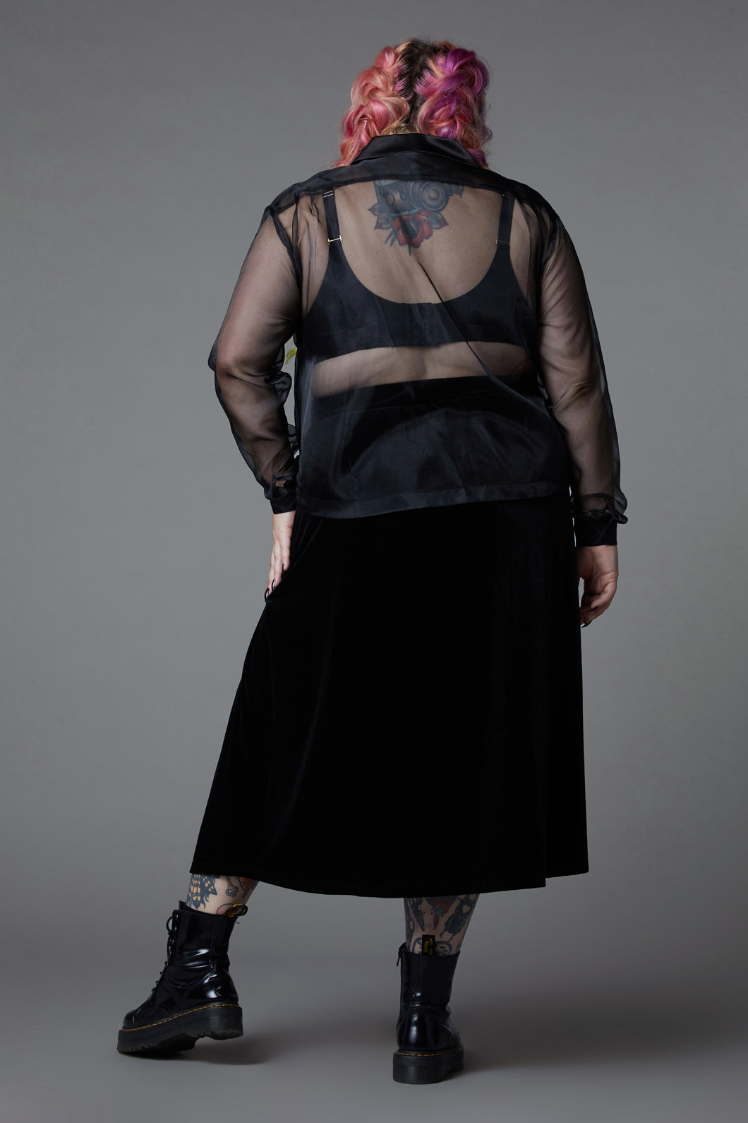 Black Friday - Curve X-Ray Print Blouse - black