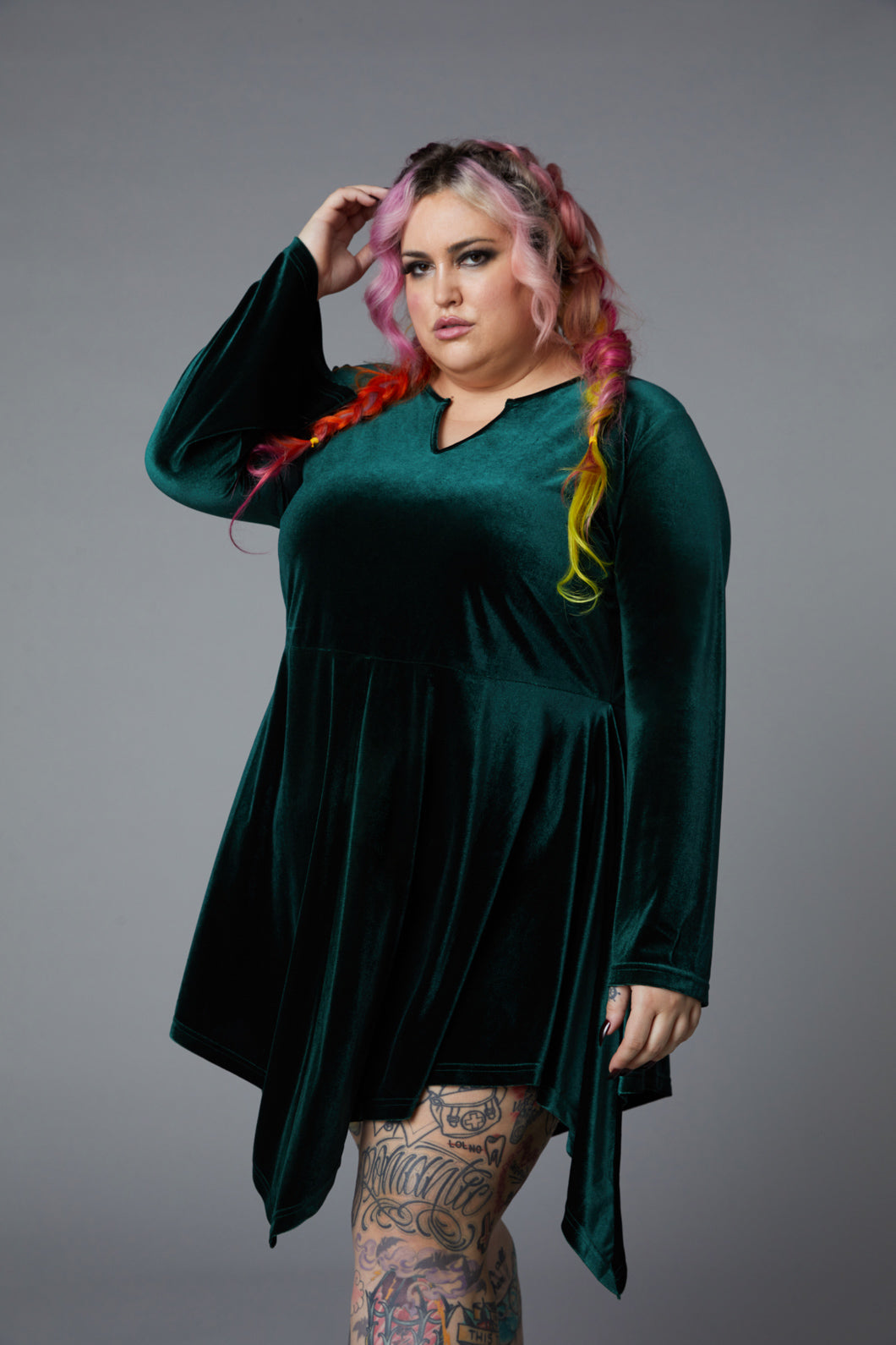 Black Friday - Curve Sallie Dress - emerald