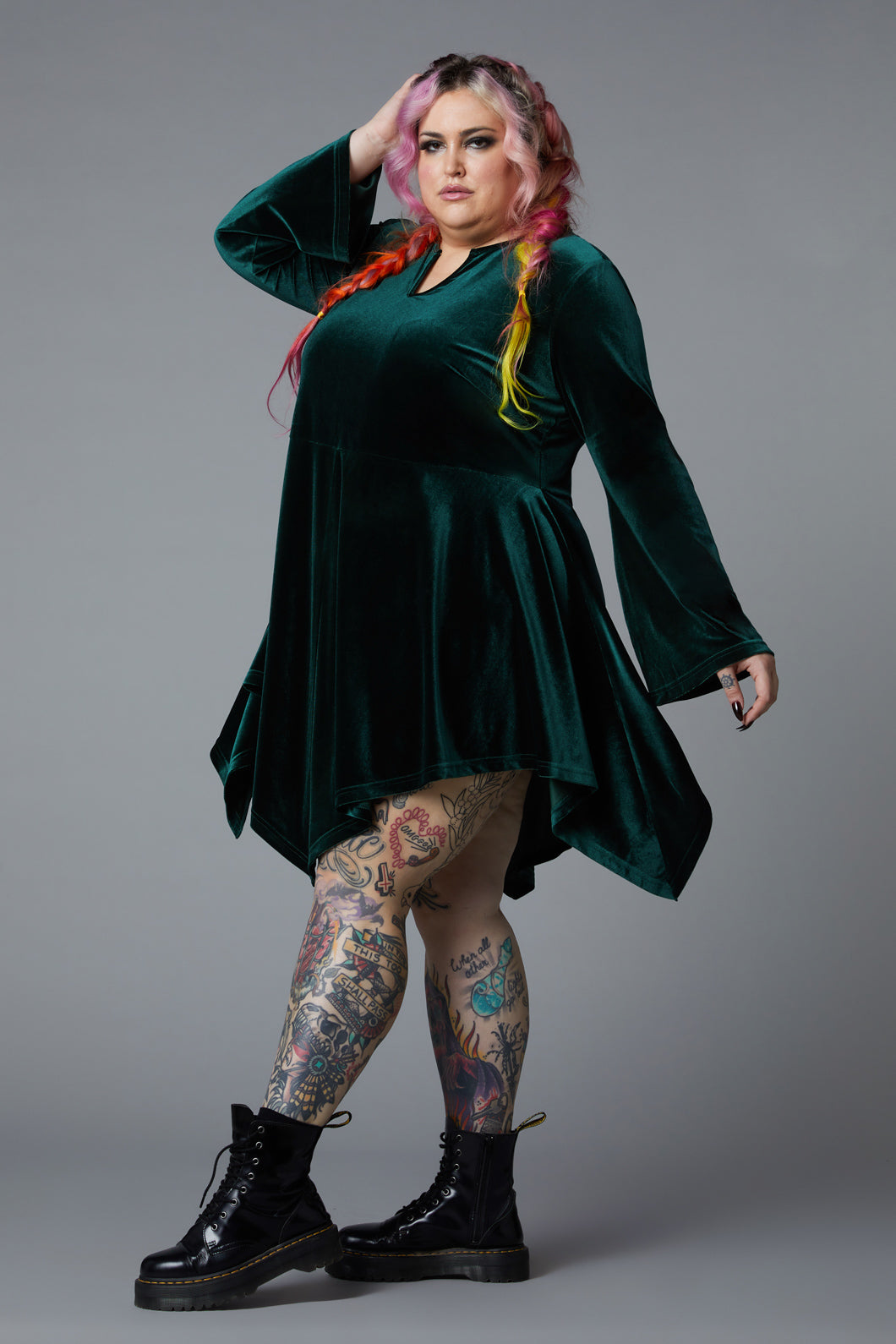 Black Friday - Curve Sallie Dress - emerald