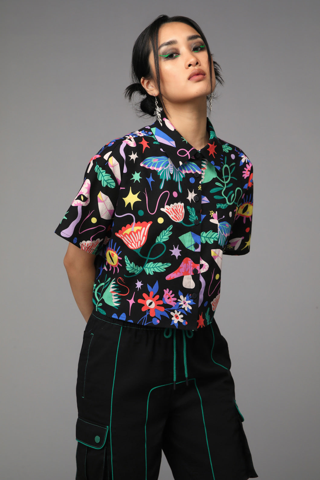 Black Friday - Plantistry Print Blouse - multi