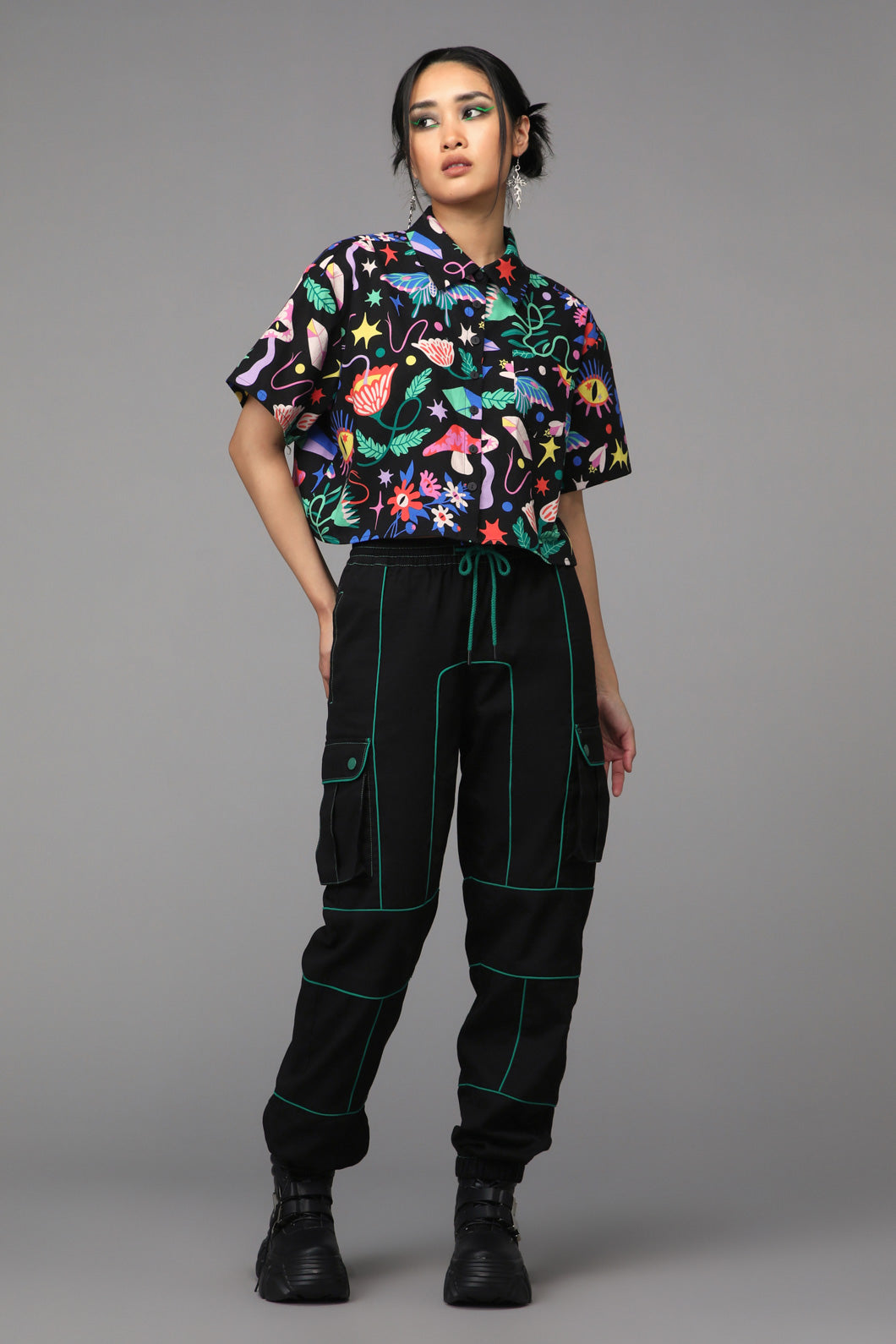 Black Friday - Plantistry Print Blouse - multi