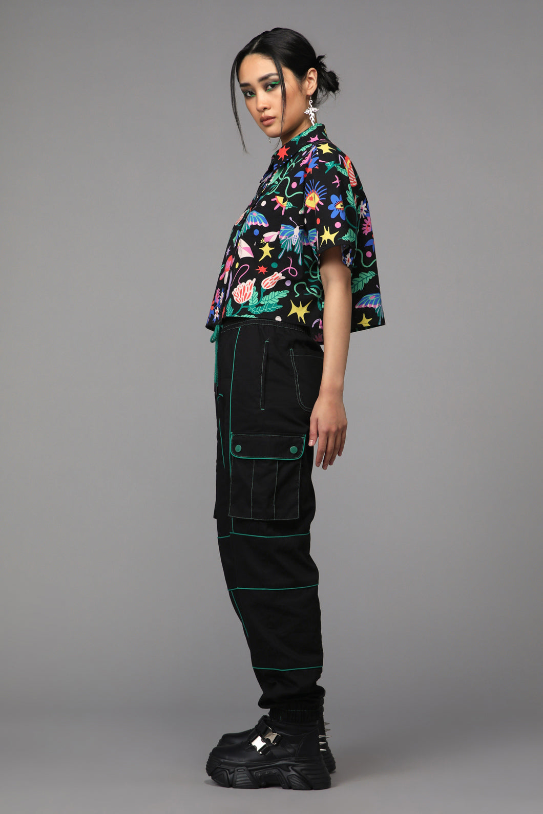 Black Friday - Plantistry Print Blouse - multi