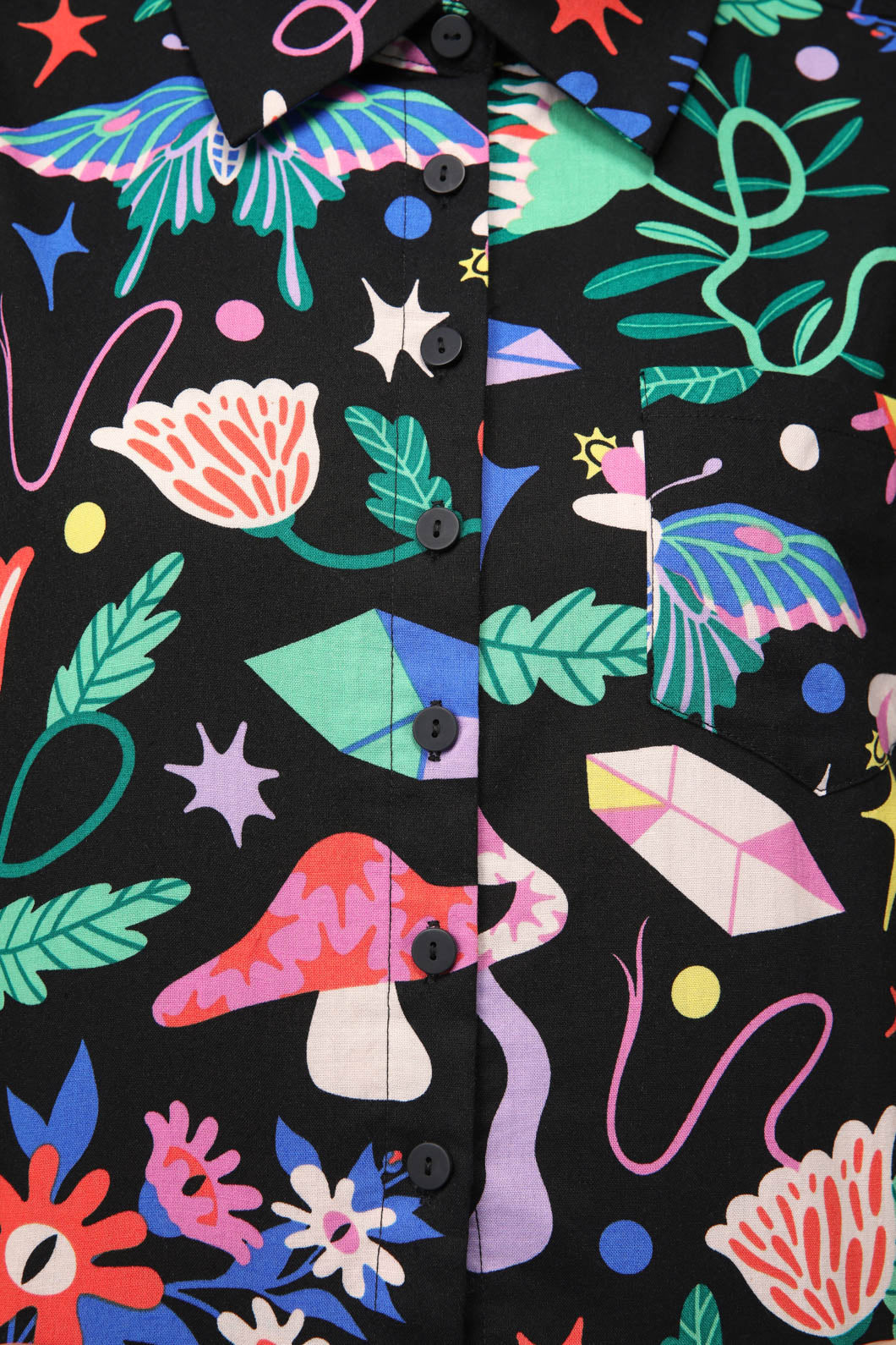 Black Friday - Plantistry Print Blouse - multi