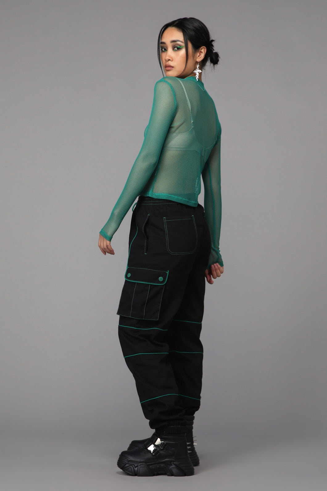 Black Friday - Toxin Mesh Top - green