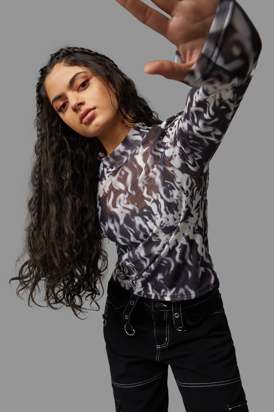 Black Friday - Up In Flames Top - black