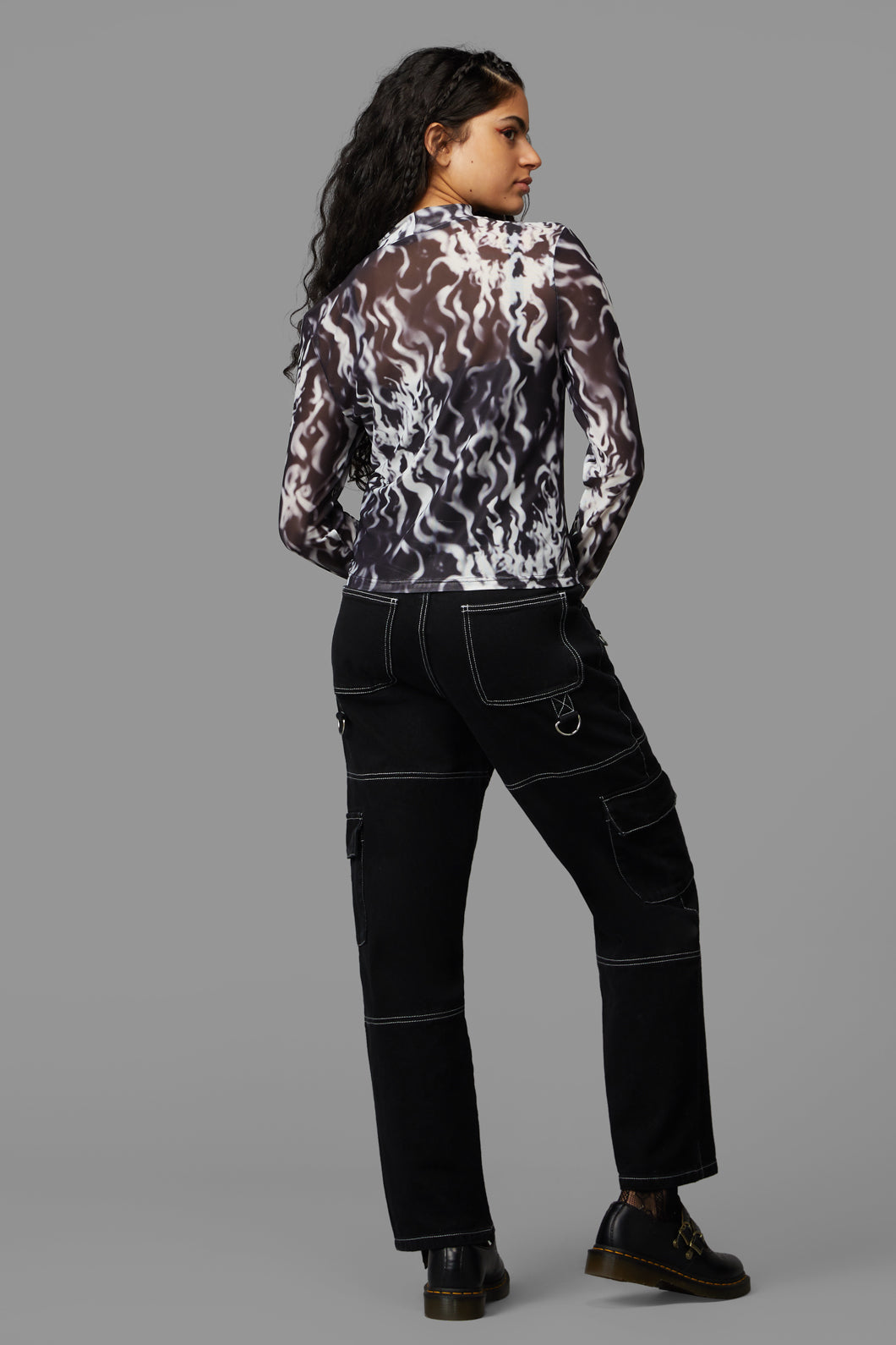 Black Friday - Up In Flames Top - black