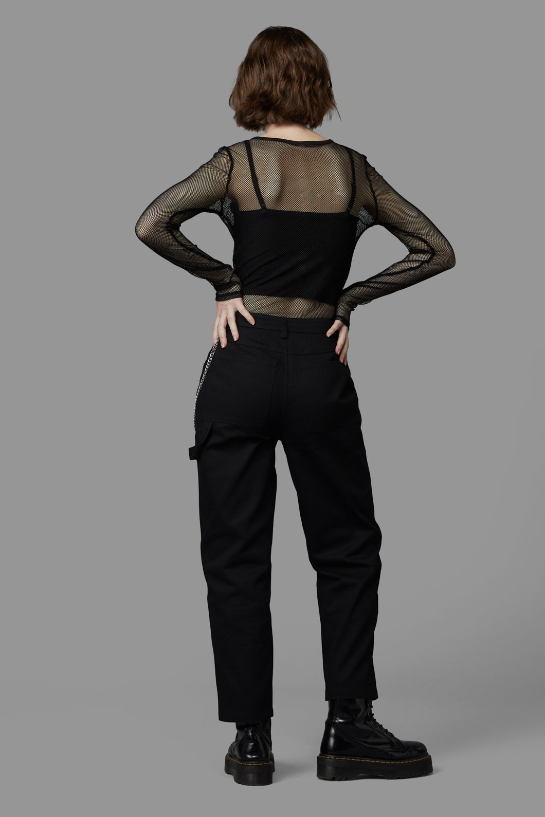 Black Friday - Dead Inside Mesh Top - black