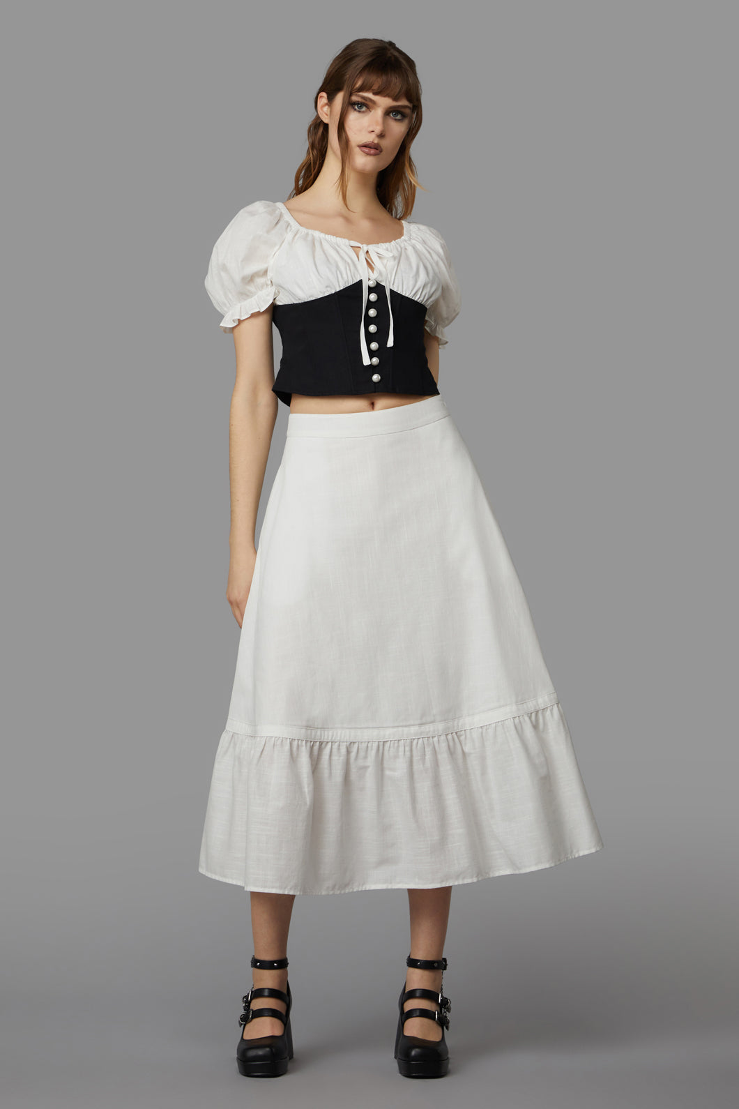 Black Friday - Swan Blouse - white