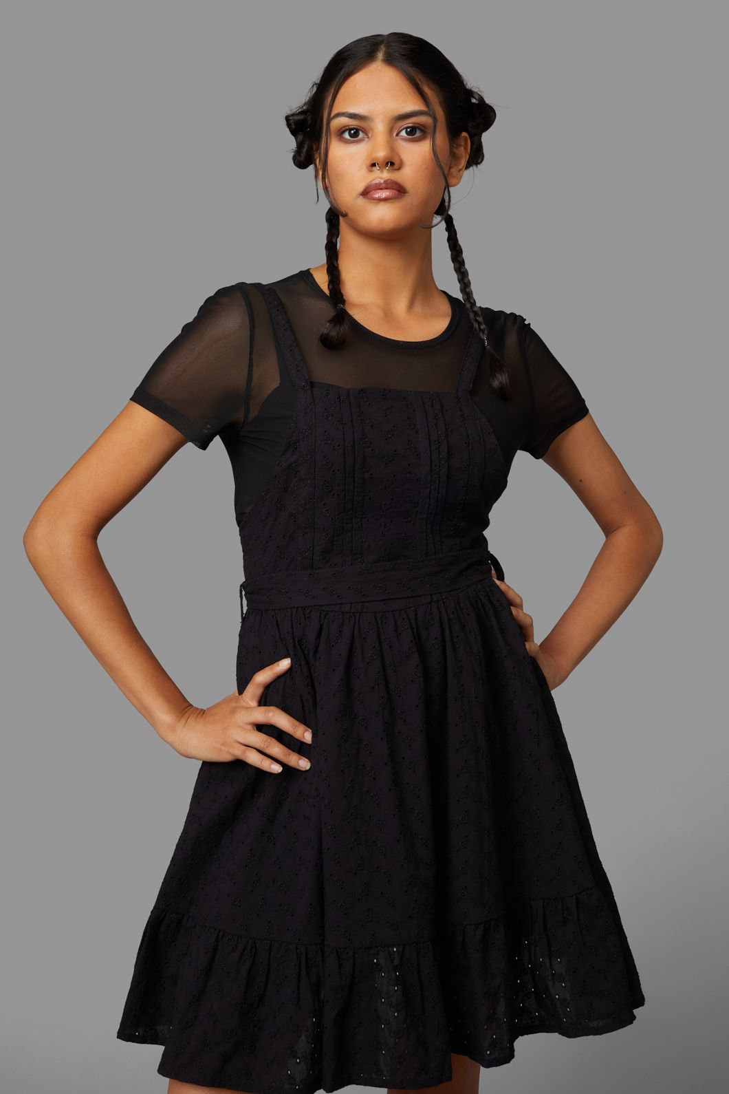 Black Friday - Jenna Pinafore - black